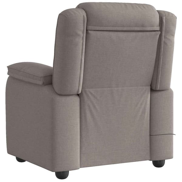 Massagefåtölj taupe tyg