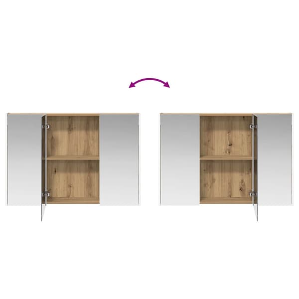 Badrumsskåpsset 4 pcs Artisan-ek Konstruerat trä