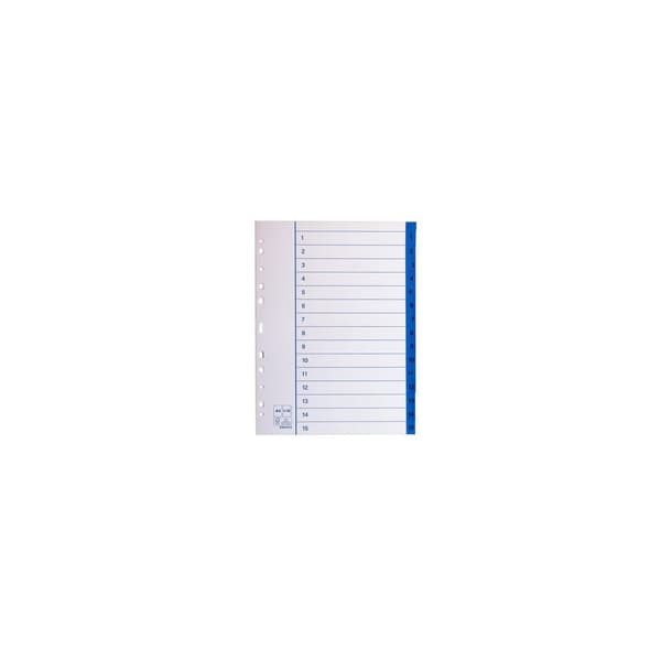 Pappersregister A4 1-15 10/fp