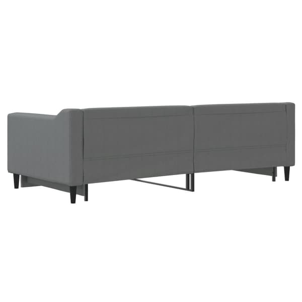 Dagbädd utdragbar mörkgrå 90x200 cm tyg