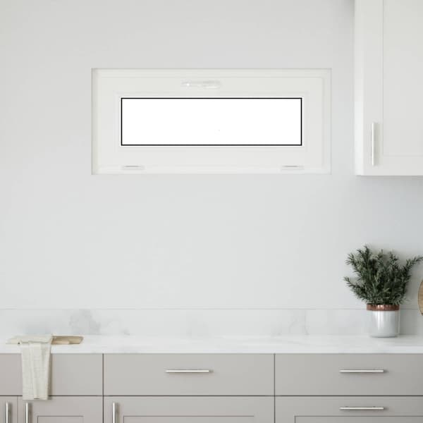 Källarfönster RISOR 90 x 40 cm PVC och glas Antracit