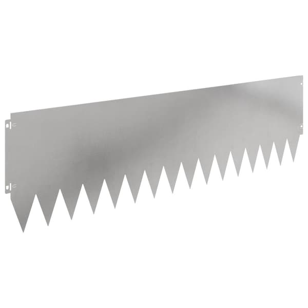 Kant för gräsmatta 20 pcs 103 x 30 cm Stål Silver