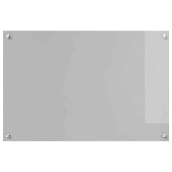 Köksskydd 2 pcs Ljusgrå 90 x 60 cm härdat glas