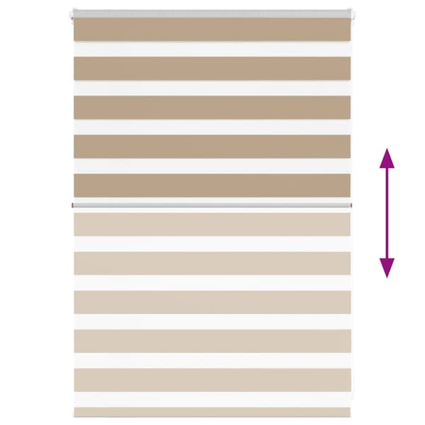 Rullgardin zebra 100x100 cm tyg bredd 95,9 cm polyester