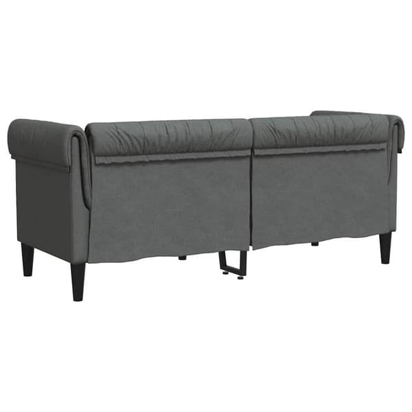 Soffa Mörkgrå 182,5 x 74,5 x 74,5 cm Polyester