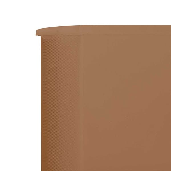 Vindskydd 3 paneler tyg 400x80 cm taupe
