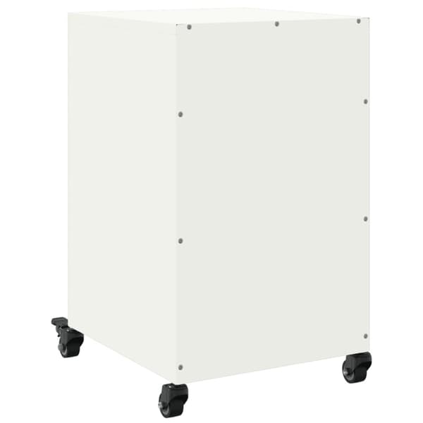 Sängbord vit 36x39x59 cm stål