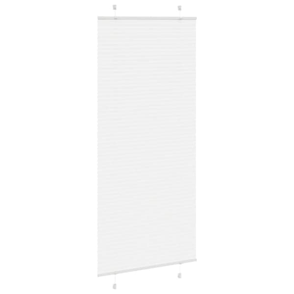 Plisserad persienn vit 90x200 cm tyg bredd 89,4 cm polyester