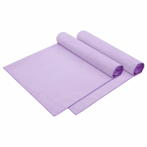 Solstolshanddukar 2 pcs Lila 210 x 75 cm Polyester och polyamid