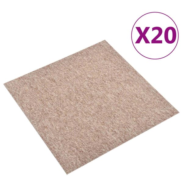 Matta 20 pcs Beige 50 x 50 cm 100% Polypropen