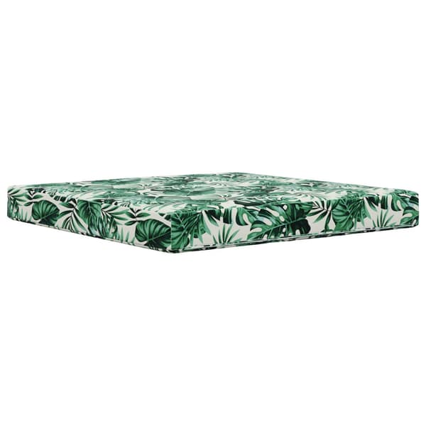 Utomhus Soffa Kudde Bladmönster 80 x 80 x 8 cm Polyester