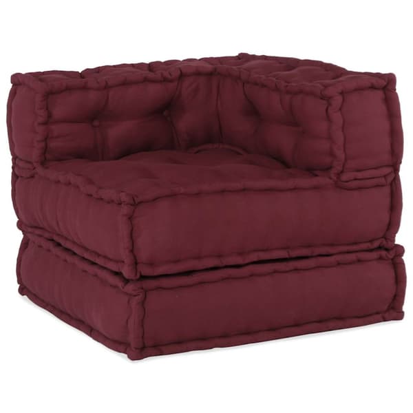 Modulär soffa rödbrun 70x70x54 tyg