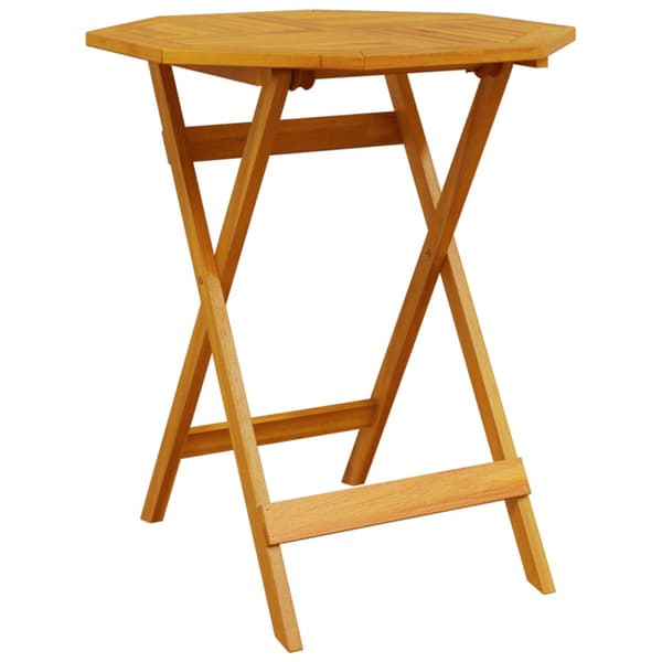 Fällbart bistroset 3 pcs Brun Massivt Akaciaträ