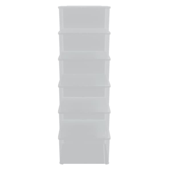 Plastlådor 6 st 10 L stapelbara