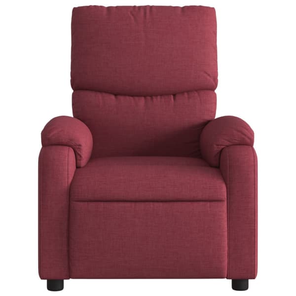 Massagefåtölj vinröd tyg