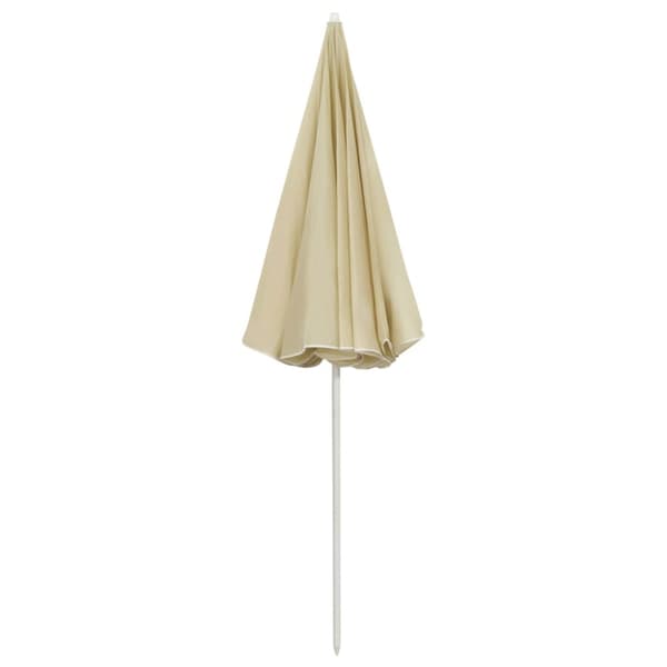 Strandparasoll sandgul 240 cm