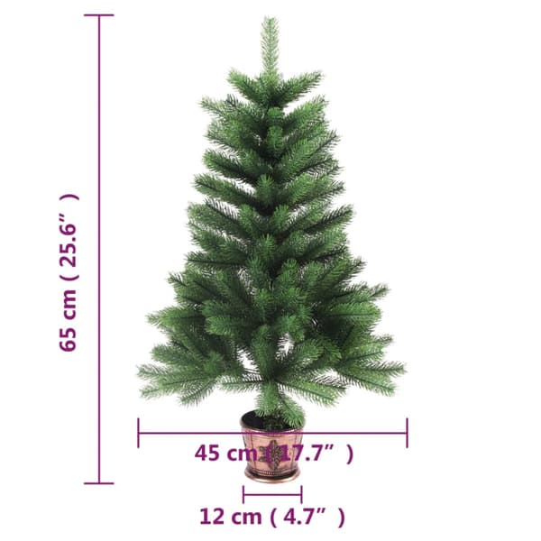 Plastgran verklighetstrogna barr 65 cm grön