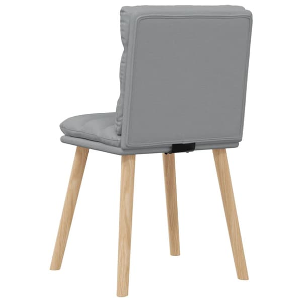 Matstolar 6 st ljusgrå tyg