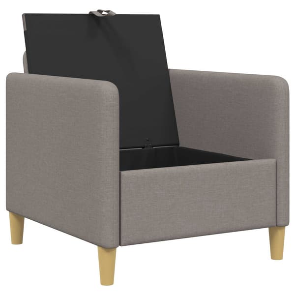 Soffa med förvaring Taupe 72 x 78 x 87 cm Polyester