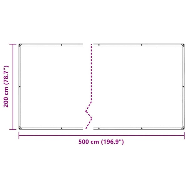 Växtskydd med öljetter 2x5 m PVC