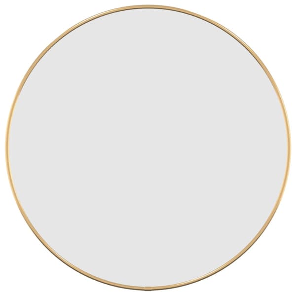 Väggspegel guld Ø 50 cm rund