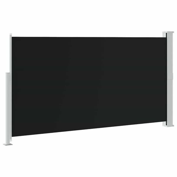 Infällbar sidomarkis 170x300 cm svart