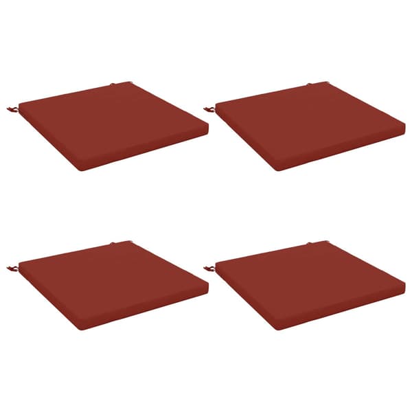 4-delade Sittdynor SOEST 4 st 100% Polyester Röd 80 x 80 x 5 cm