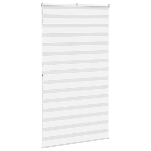Rullgardin zebra vit 135x200 cm tyg bredd 130,9 cm polyester