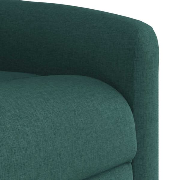 Reclinerfåtölj mörkgrön tyg