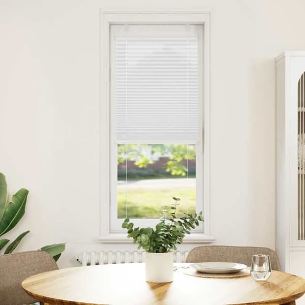 Plisserad persienn vit 40x150 cm tyg bredd 39,4cm polyester