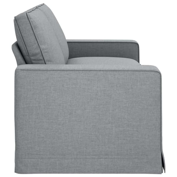 Soffa Ljusgrå 222 x 80 x 82 cm tyg