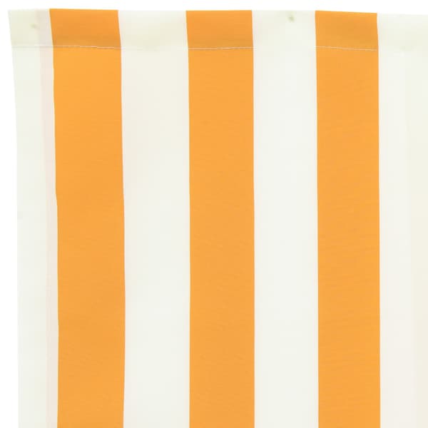 Markisväv Gul och Vit 4 x 2 m Polyester