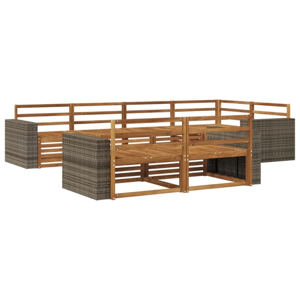 Utomhussoffset 7 pcs Naturlig