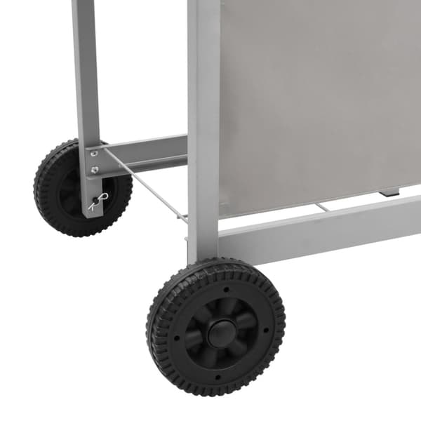 Gasolgrill med 6 brännare silver