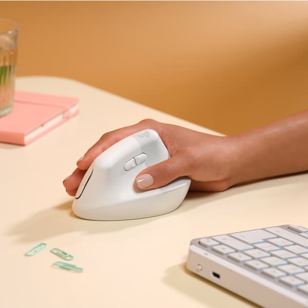 Logitech Lift for Mac datormöss högerhand Trådlös RF + Bluetooth Optisk 4000 DPI