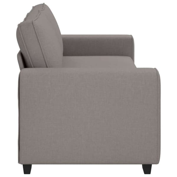 3-sitssoffa taupe 220x77x82 cm tyg