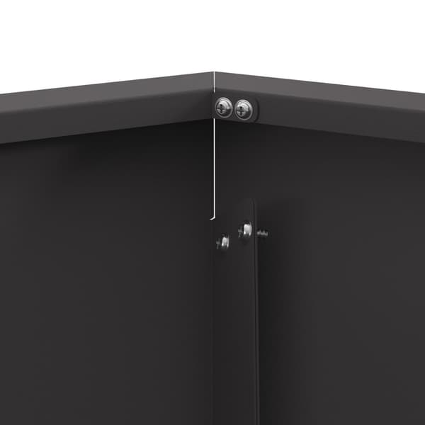 Eldstad Svart 75 x 75 x 28 cm Stål