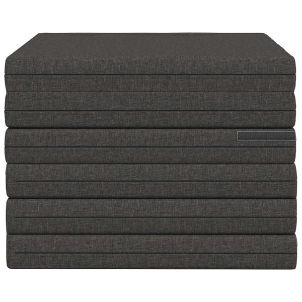 Fällbar Soffbed 140 x 67 x 45 cm Mörkgrå
