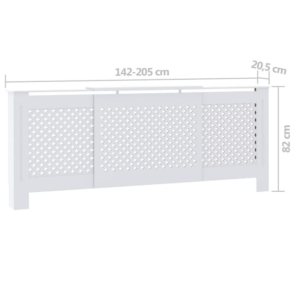 Elementskydd MDF vit 205 cm
