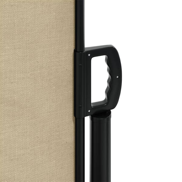 Indragbar sidomarkis beige 120x500 cm