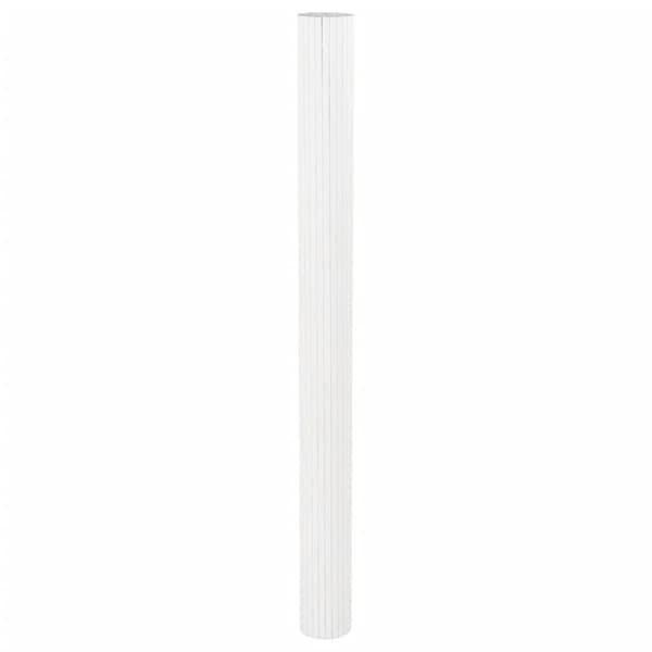 Rumsavdelare vit bredd 800 cm höjd 165 cm bambu