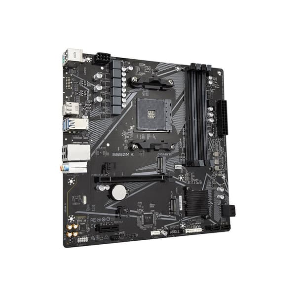 Gigabyte B550M K - 1.0 - moderkort - micro ATX - Socket AM4 - AMD B550