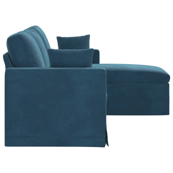 Soffa Blå 178 x 134 x 80 cm Sammet