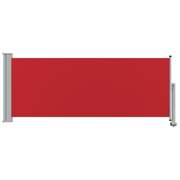 Infällbar sidomarkis 100x300 cm röd
