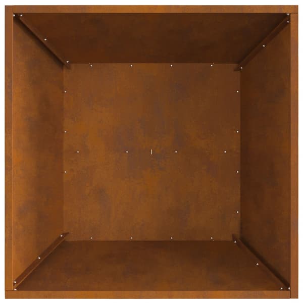 Eldstad Brun 60 x 60 x 30 cm Väderstål