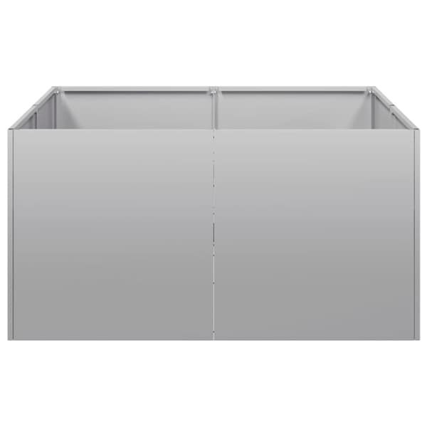 Planteringskärl 80x80x40 cm galvaniserat stål