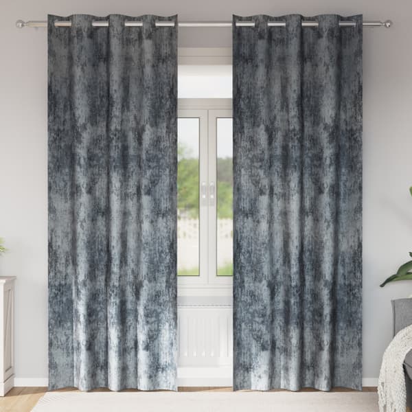 Sammetsgardiner 2 pcs Silvergrå 260 x 140 cm Sammet