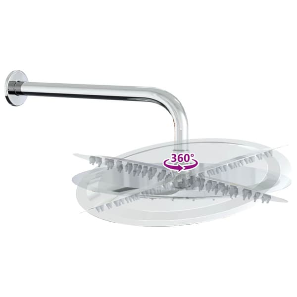 Dold duschsystem (Rund) Silver Rostfritt stål 201