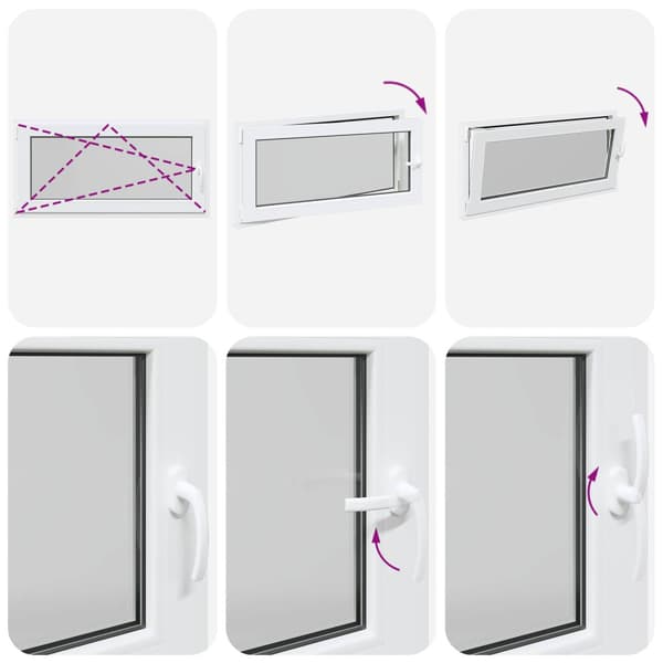 Källarfönster RISOR 120 x 50 cm PVC och glas