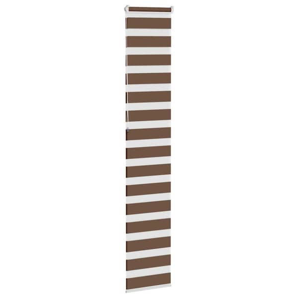 Rullgardin zebra brun 50x230 cm tyg bredd 45,9 cm polyester